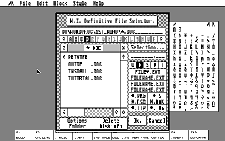 Defsel atari screenshot